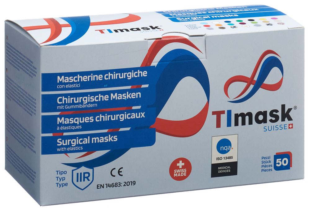 TIMASK Masque IIR Écossais 50 pièces | Jet Médical