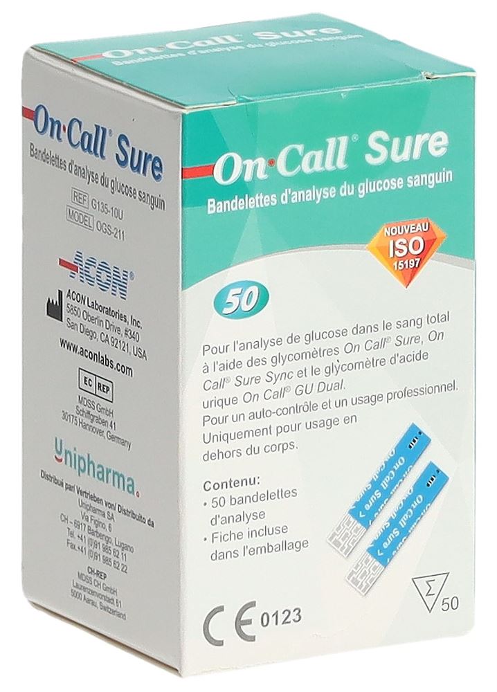 ON CALL Sure Bandelettes | 50 pièces