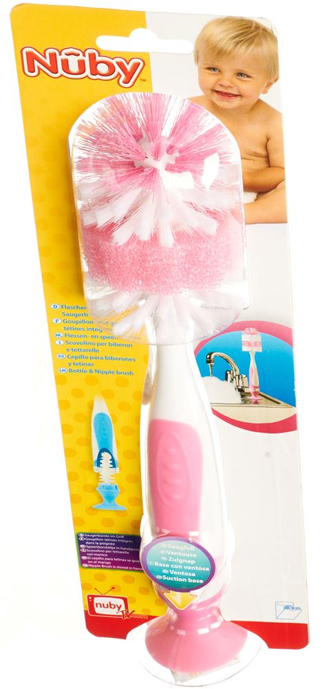 NUBY Brosse Biberon Premium | Incl. Tétine