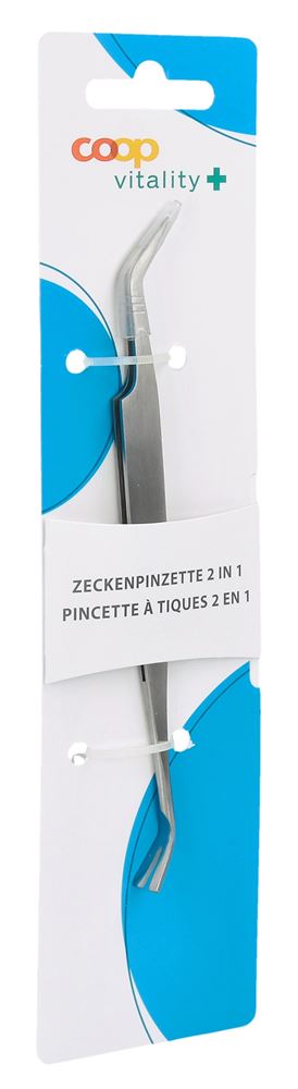 COOP VITALITY Pincette à Tiques 2-en-1 Inox | Extraction Facile