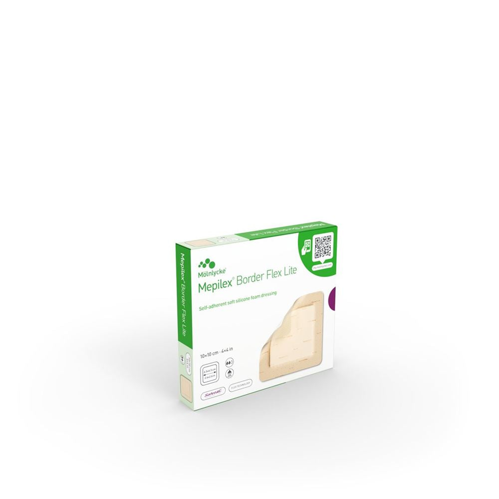 MEPILEX Border Flex Lite Pansement 10x10cm | 5 pièces