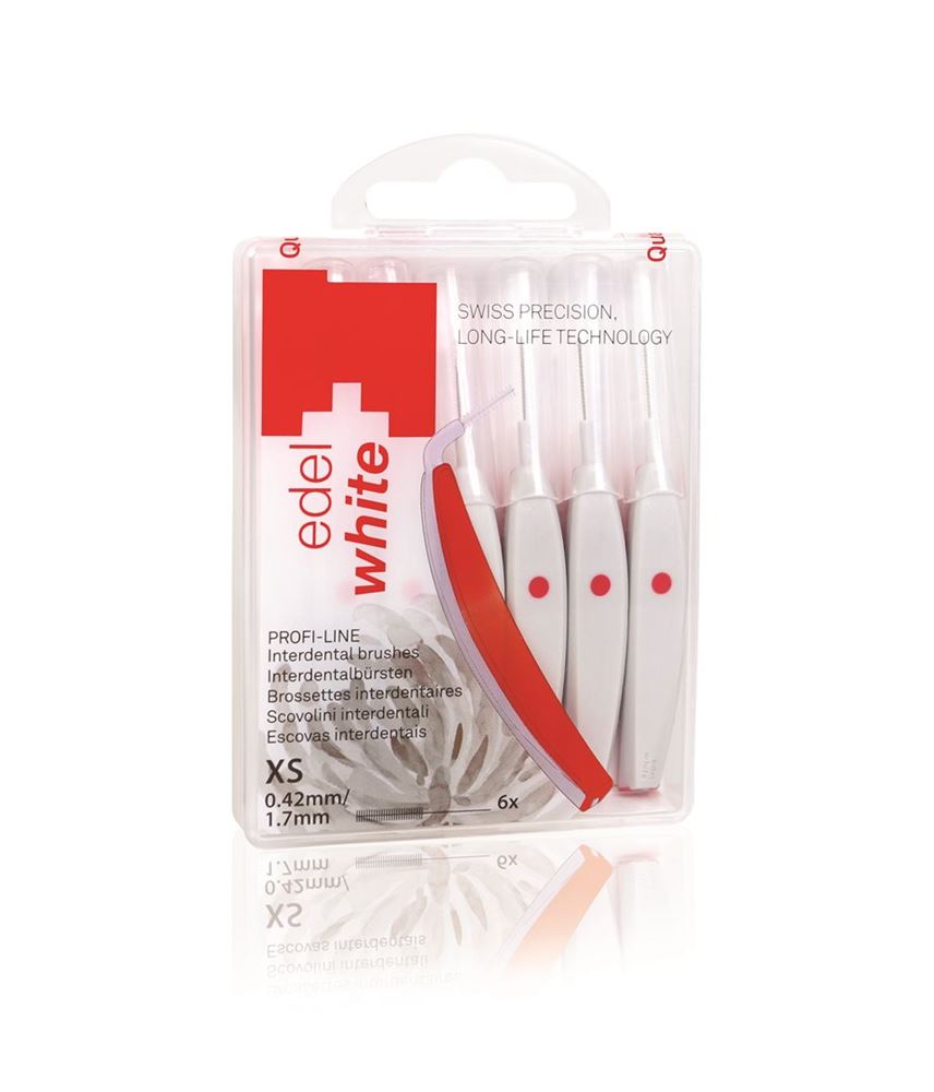 EDEL+WHITE Brossettes interdentaires XS 0.42mm 6 pièces