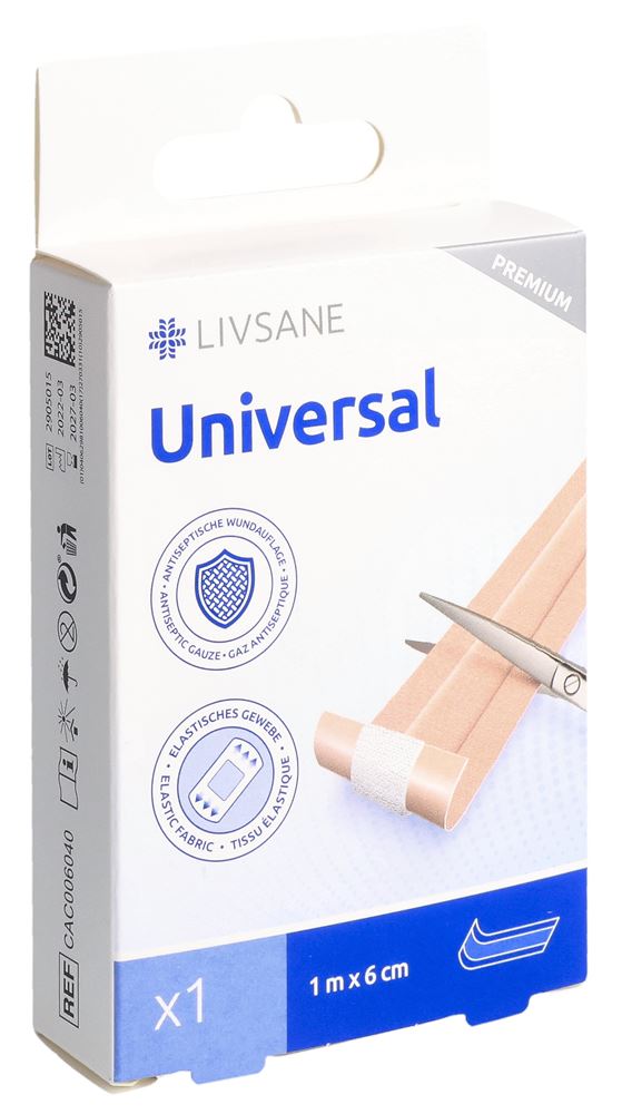 LIVSANE Premium Pansements Univer 1m x 6cm | Protection