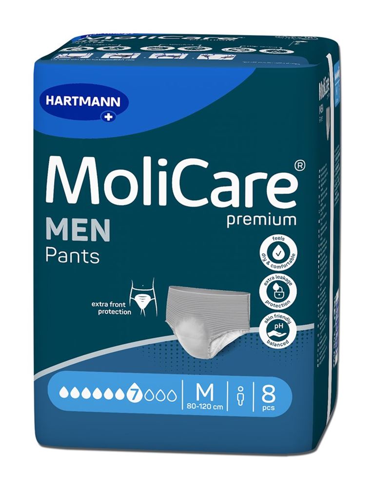 MOLICARE Premium Men Pants 7 gouttes 8 pièces | Confort &amp; Sécurité