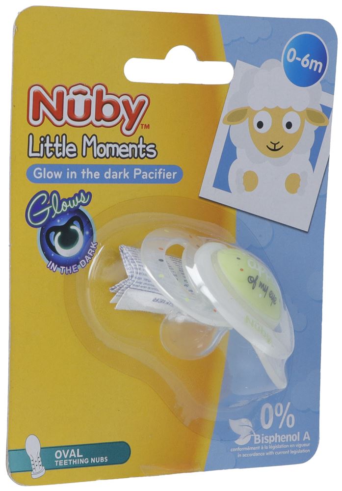 NUBY Sucette Lumineuse Little Moments | 0-6 Mois