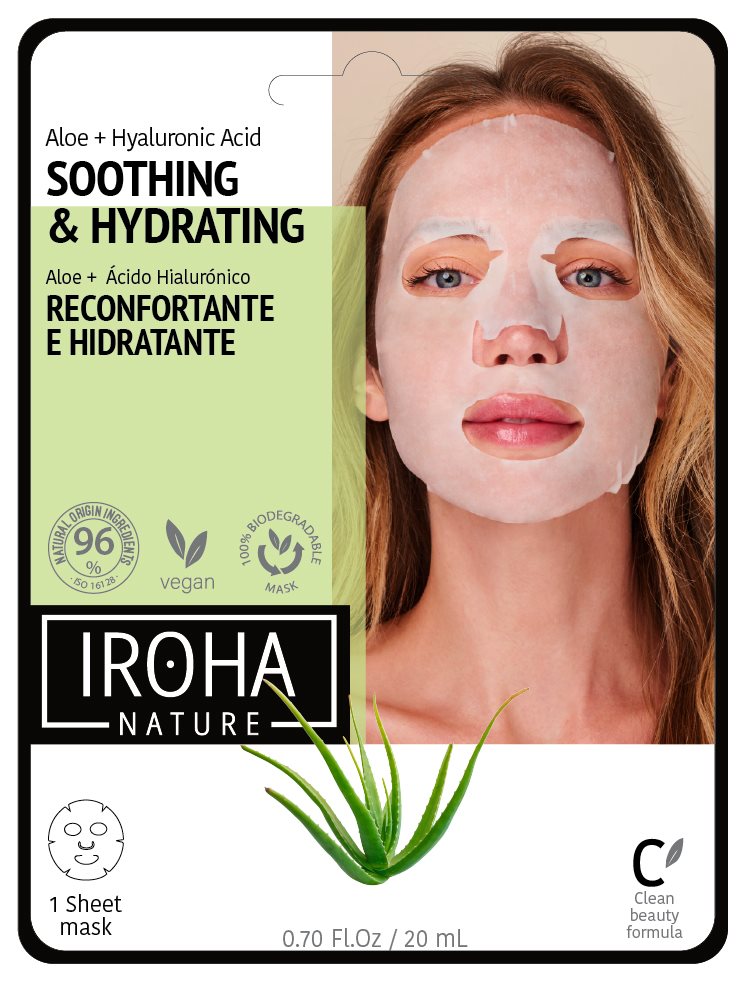 IROHA Masque Aloe/Thé Vert/Ginseng | Visage
