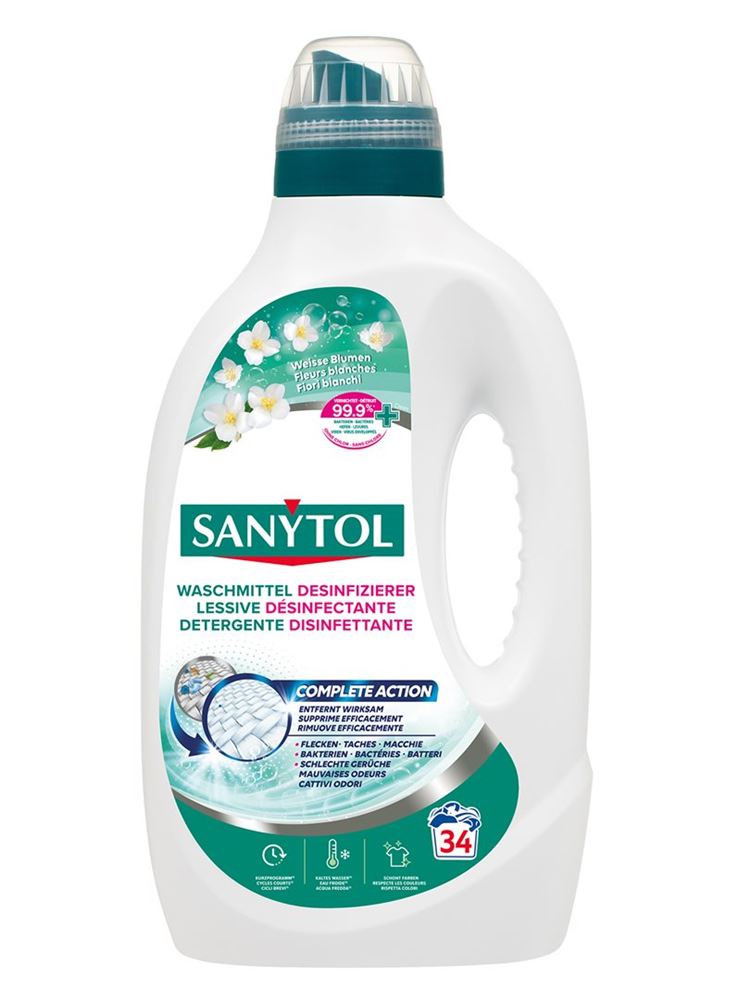SANYTOL Lessive Désinfectante 1.7L | Nettoyage Désinfectant