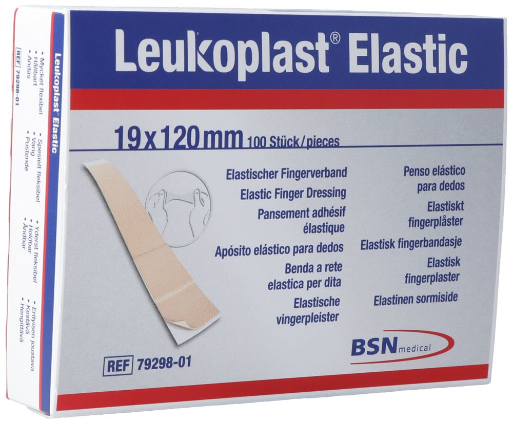 LEUKOPLAST Elastic Fingerverband 19x120mm | 100 pièces