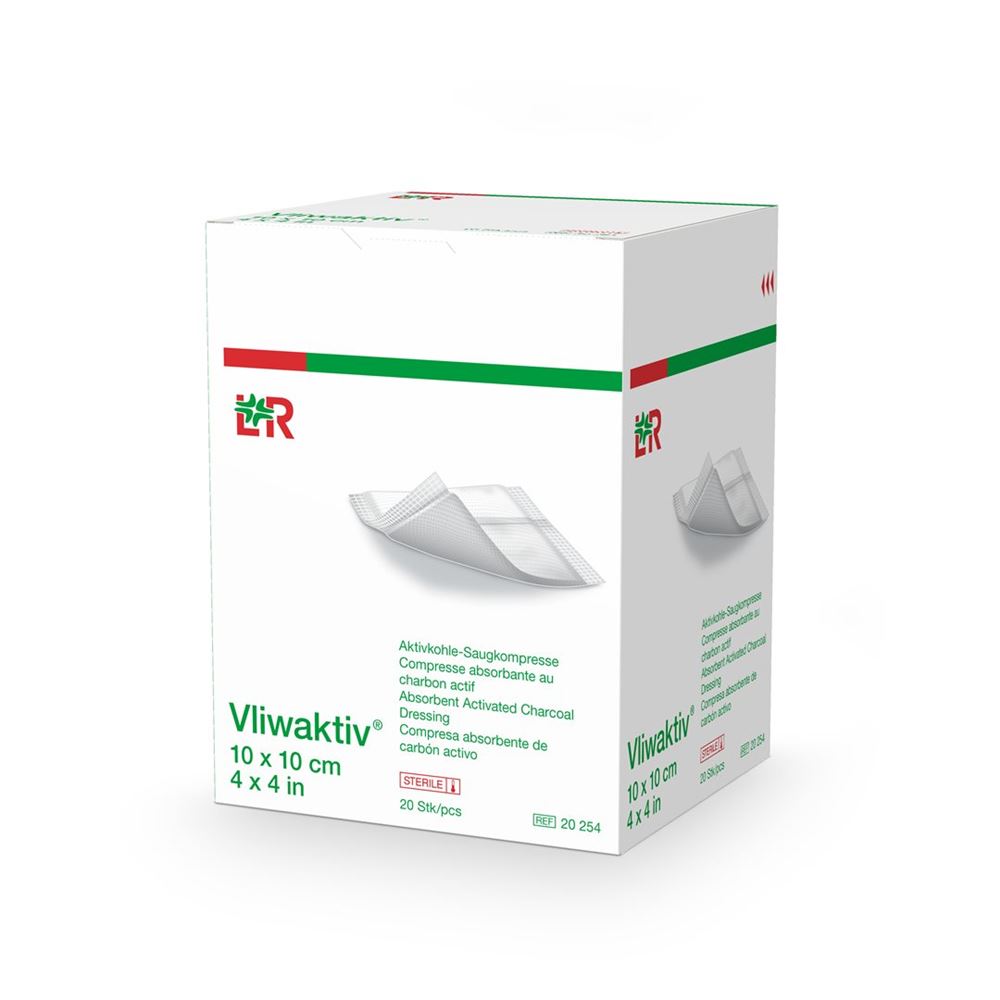 VLIWAKTIV Compresse Absorbante 10x10cm 20 pièces Compresse | Absorption