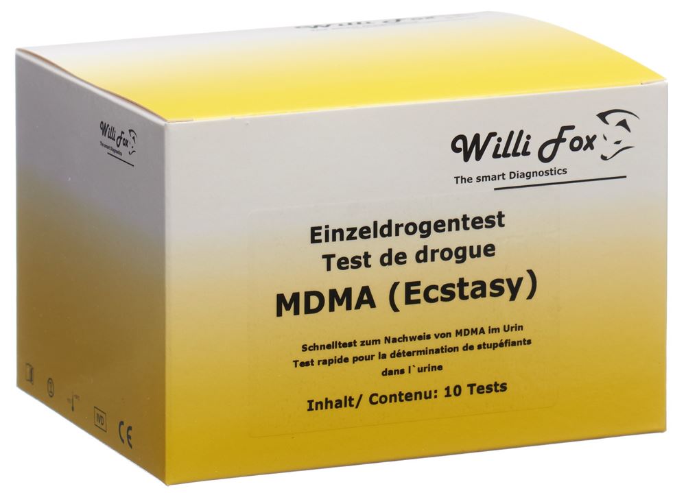 WILLI FOX MDMA Ecstasy Urin Test 10 pièces | Test Drogues