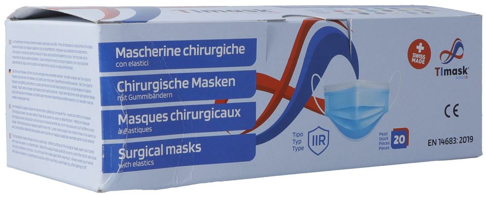 TIMASK Masque IIR Blanc 20 pièces | Jet Médical