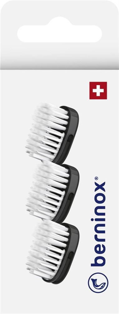 BERNINOX Têtes Noir Medium 3 pièces | Nettoyage Ciblé