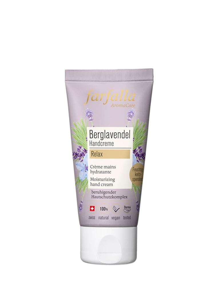 FARFALLA Crème Mains Berglavendel 50ml | Hydratante