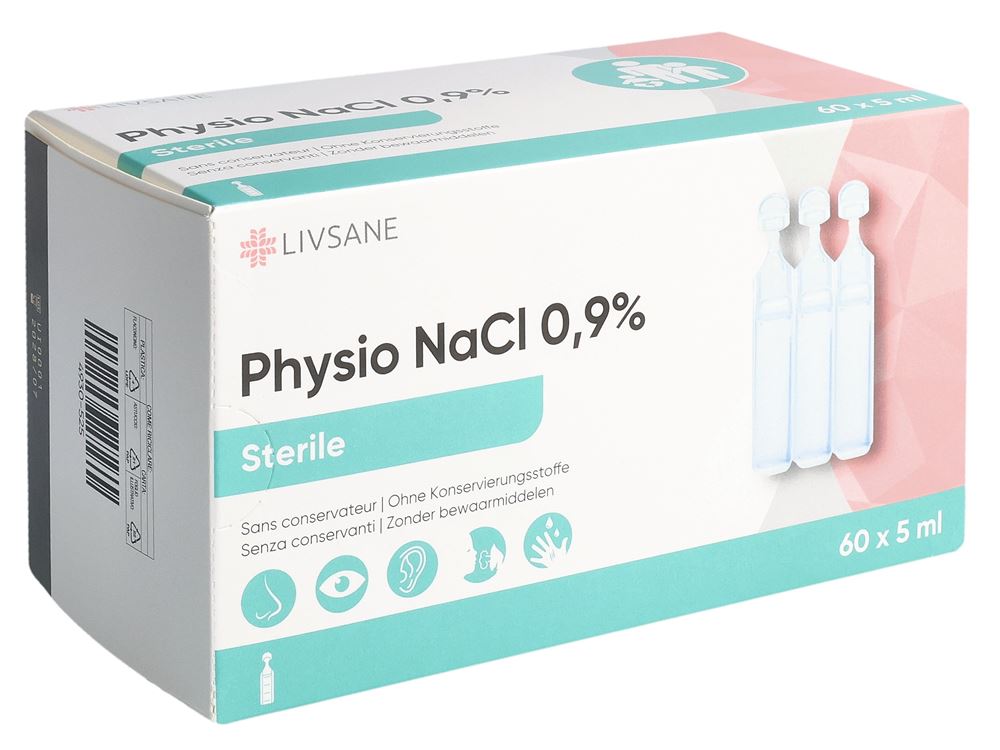 LIVSANE physio NaCl 0.9% Solution 60x5ml | Stérile