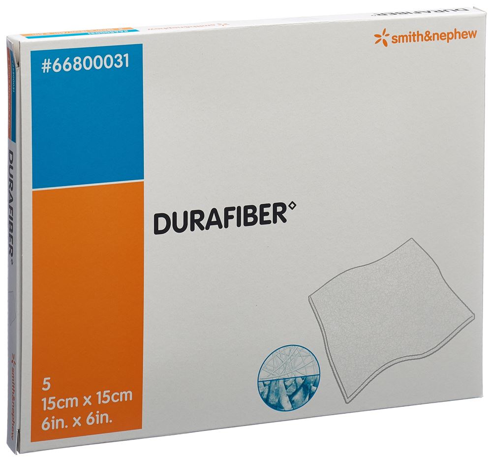 DURAFIBER Pansement | 15x15cm, 5 pièces