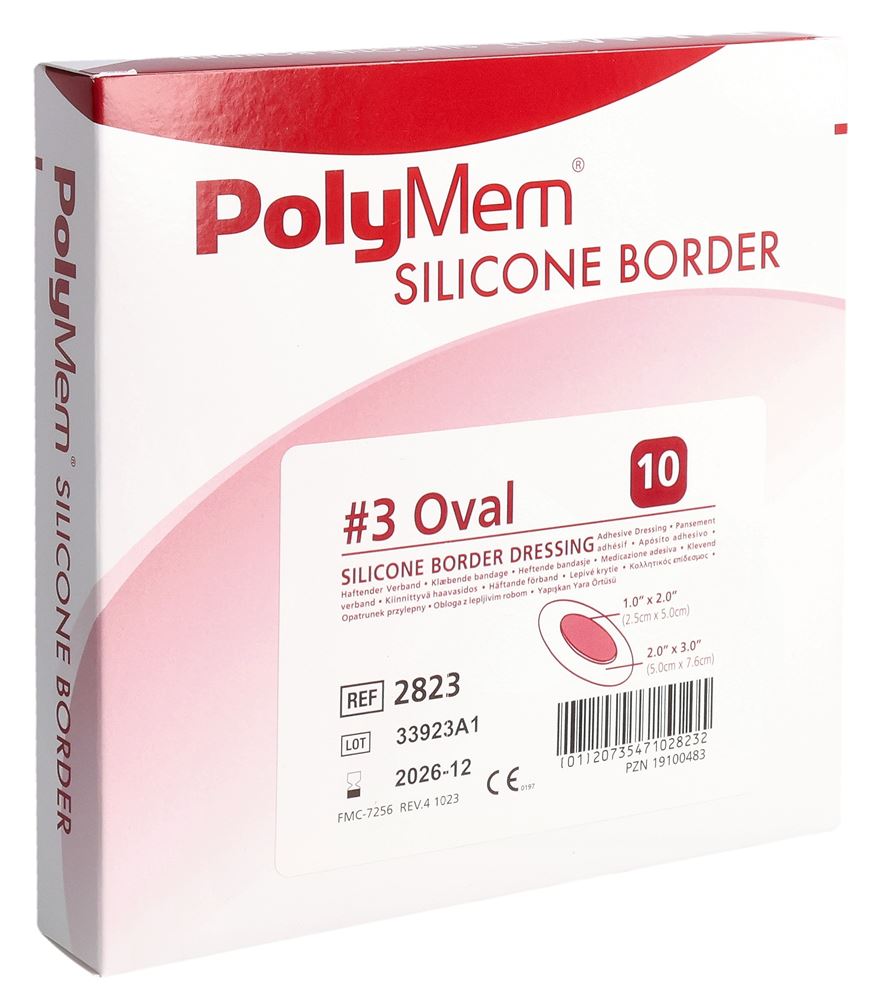 POLYMEM Silicone Border 5x7.6cm | 10 pièces