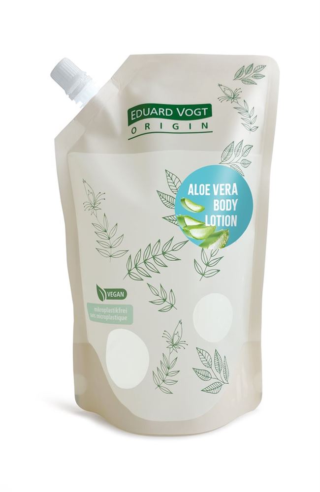 E.VOGT ORIGIN Lait Corps Aloe Vera 800ml | Recharge Hydratante