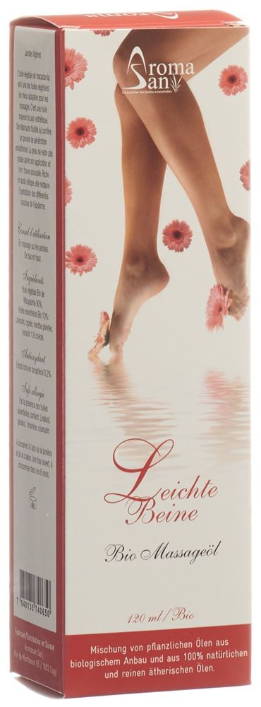 AROMASAN Huile Massage Jambes Légères 120ml | Bien-être