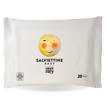 LINEA MAMMA BABY Lingettes Bébé 20 pièces | Pratiques