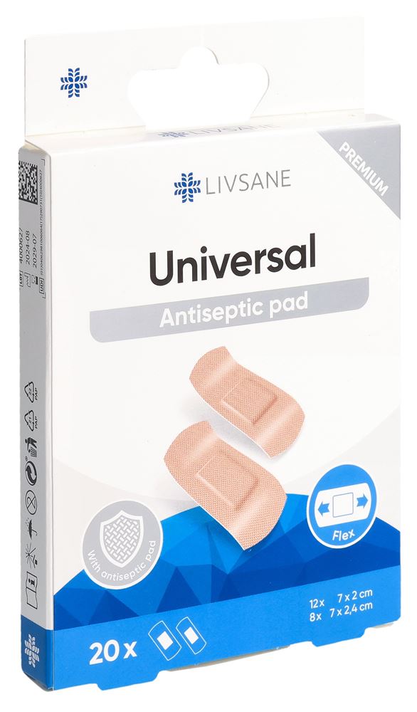 LIVSANE Premium Pansements Univer 20 pièces | Protection