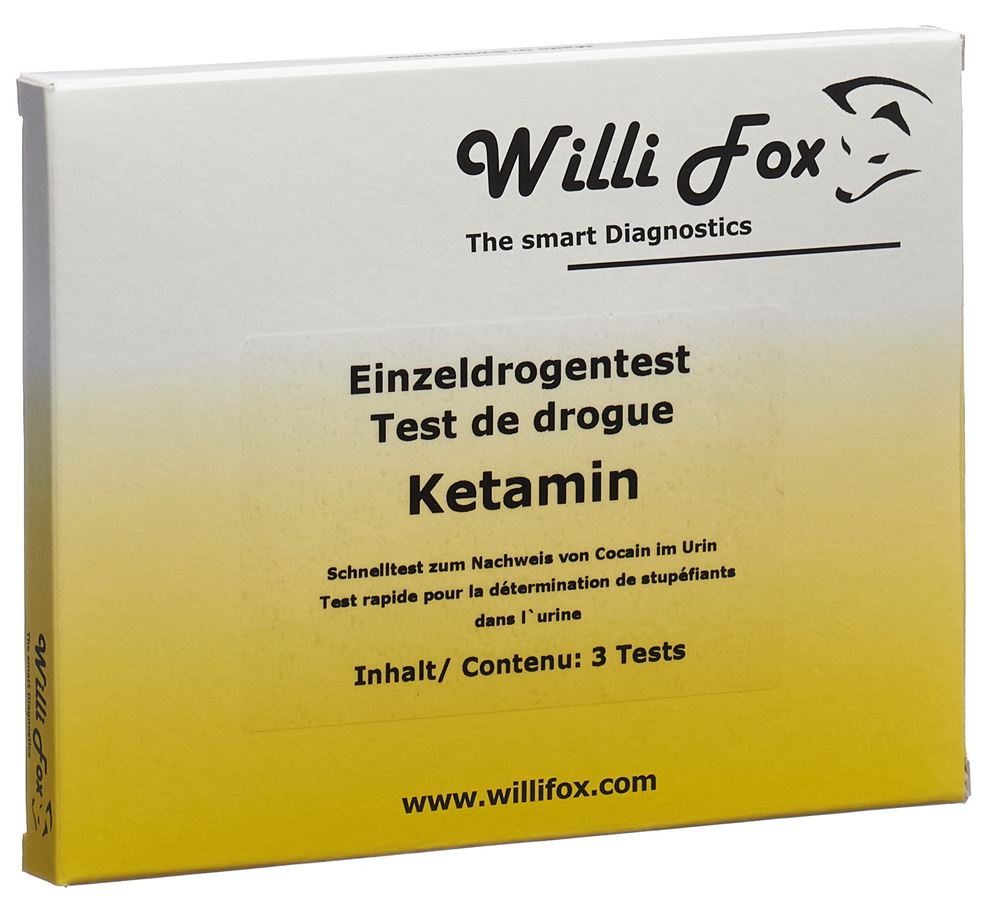 WILLI FOX Ketamine Urin Test 3 pièces | Test Drogues