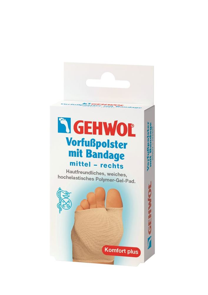 GEHWOL Vorfusspolster Bandage M Droite | Protection