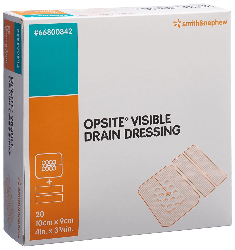 OPSITE VISIBLE DRAIN Pansement 9x10cm | 20 pièces