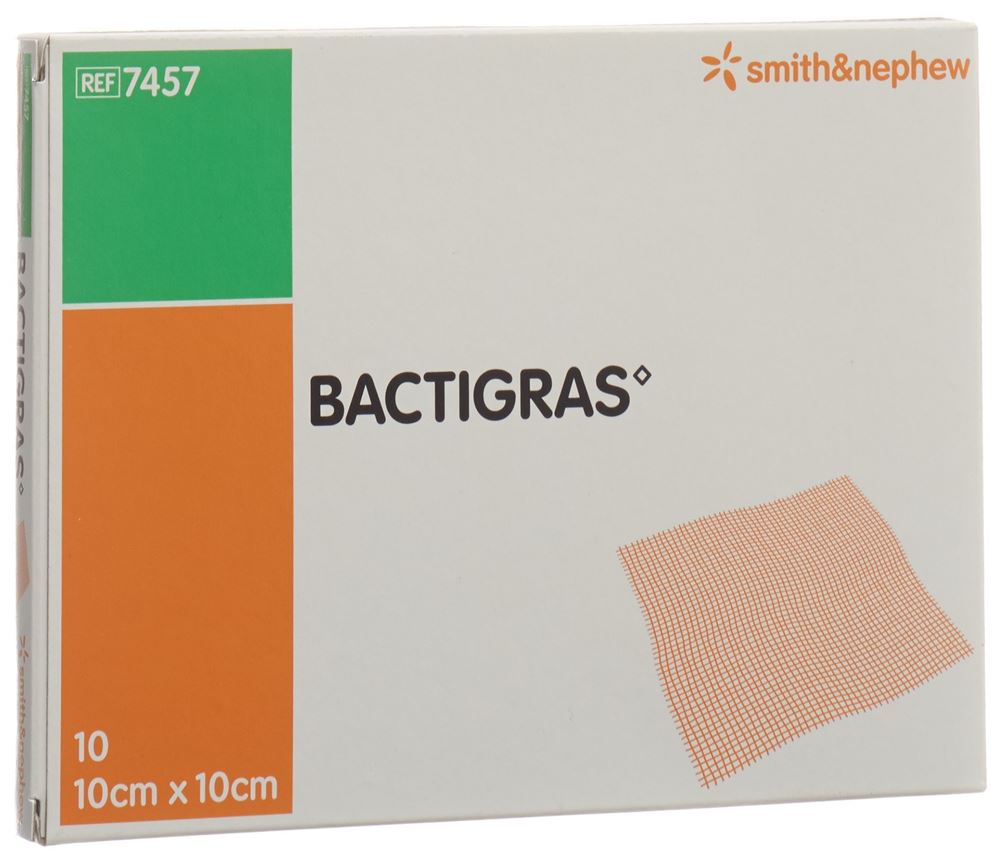 BACTIGRAS Pansement Gaze 10cmx10cm | 10 pièces