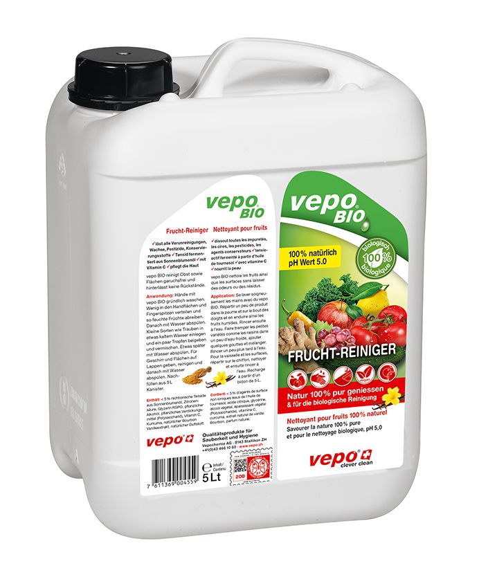 VEPO Nettoyant Bio Fruits &amp; Légumes 5L | Fraîcheur