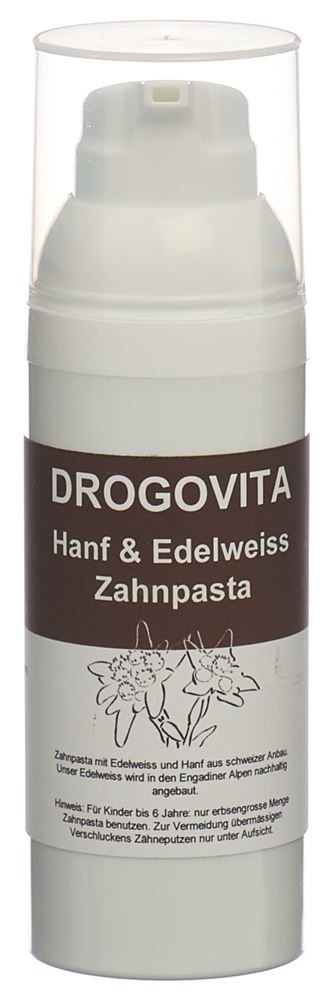 DROGOVITA Hanf und Edelweiss Zahnpasta | 50 ml