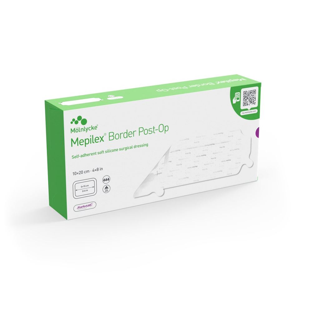 MEPILEX Border Post OP Pansement 10x20cm | 10 pièces