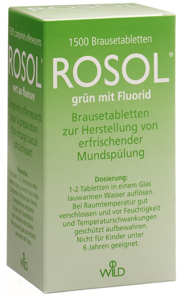 ROSOL Fluor Comprimés Effervescents 1500 pièces | Dentaire