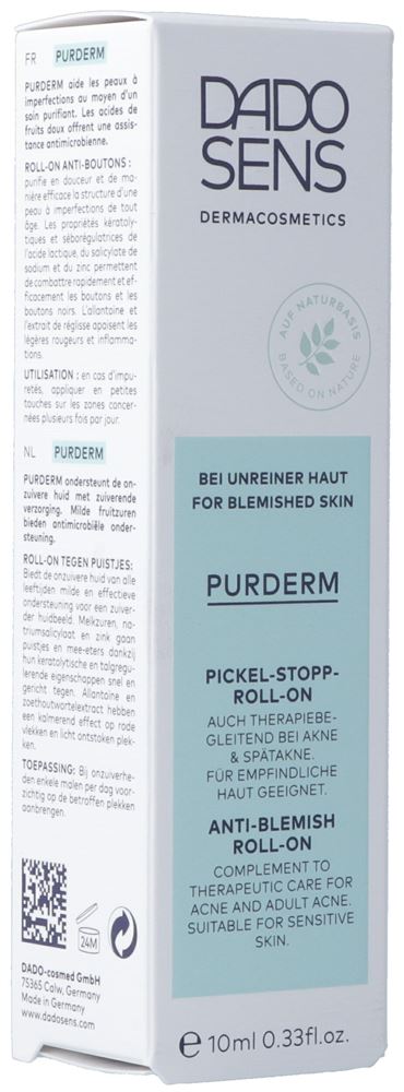 DADO SENS PurDerm Roll-on Anti-Imperfections 10ml | Cible