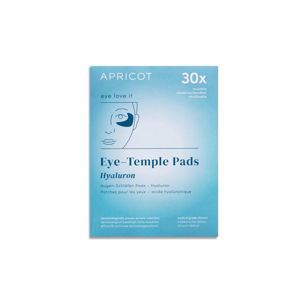 APRICOT Pad Yeux&amp;Tempes Hyaluron | Réutilisable 2 pièces