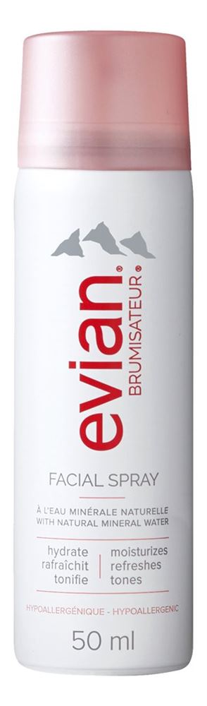 EVIAN Brumisateur Aérosol 50ml | Hydratation