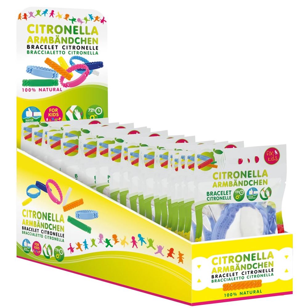 MOSQUITNO Bracelet Citronnelle Enfants | 25 pièces