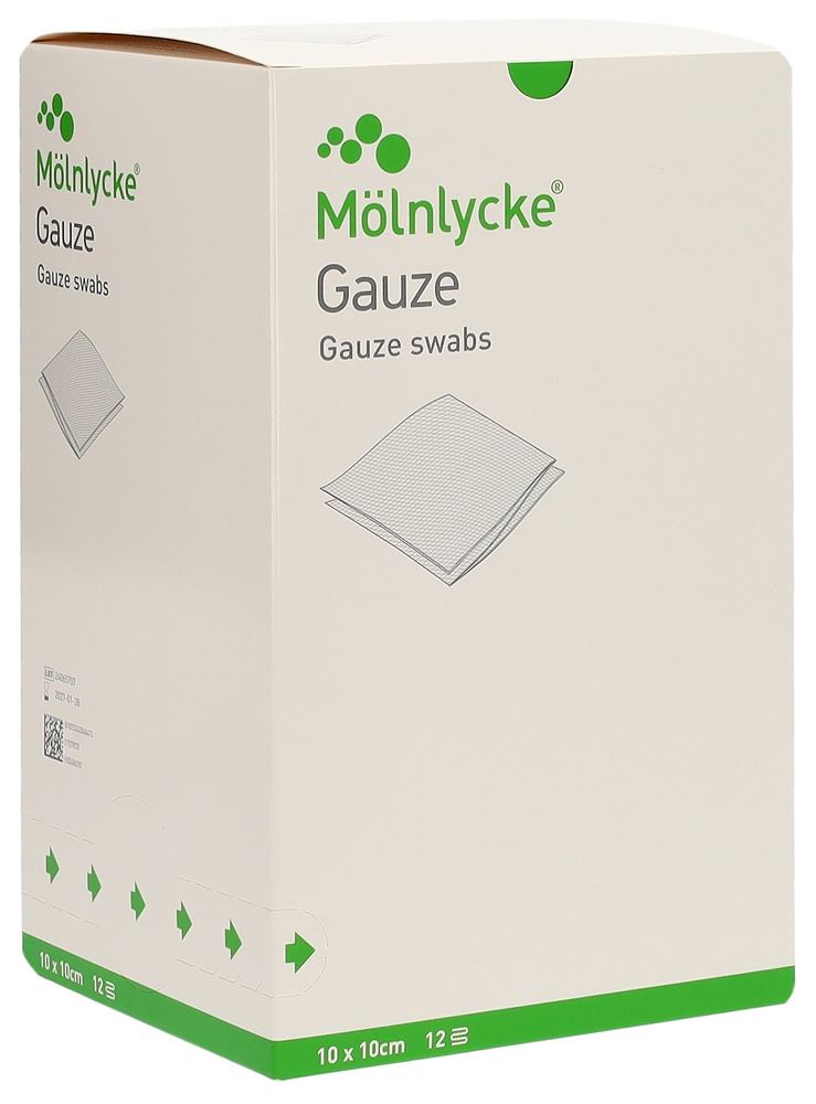 MOLNLYCKE Compresse gaze 10x10cm 12 couches | Soin