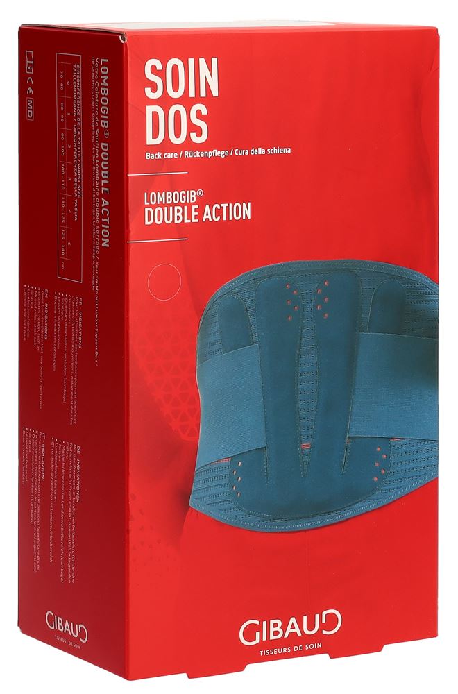 GIBAUD Lombogib Double Act 21cm Gr1 Bleu 80-90cm | Dorsale