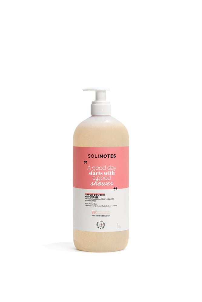 SOLINOTES Crème Douche Rose 1000ml | Parfum Floral