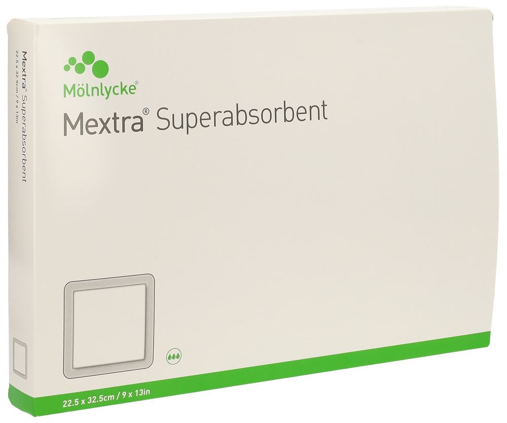 MEXTRA Superabsorbent Compresses 22.5x32.5cm | 10 pièces