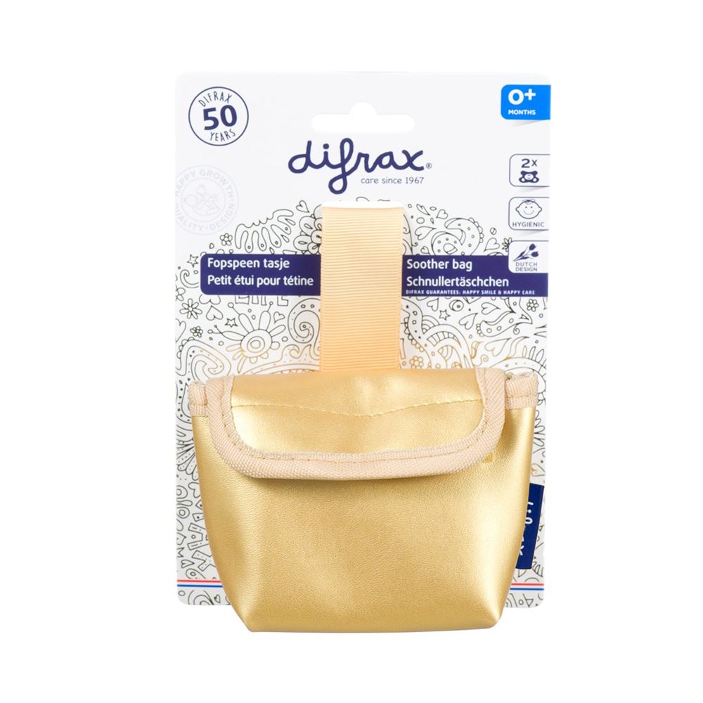 DIFRAX Nuggi Tasche Gold Étui | Sucette