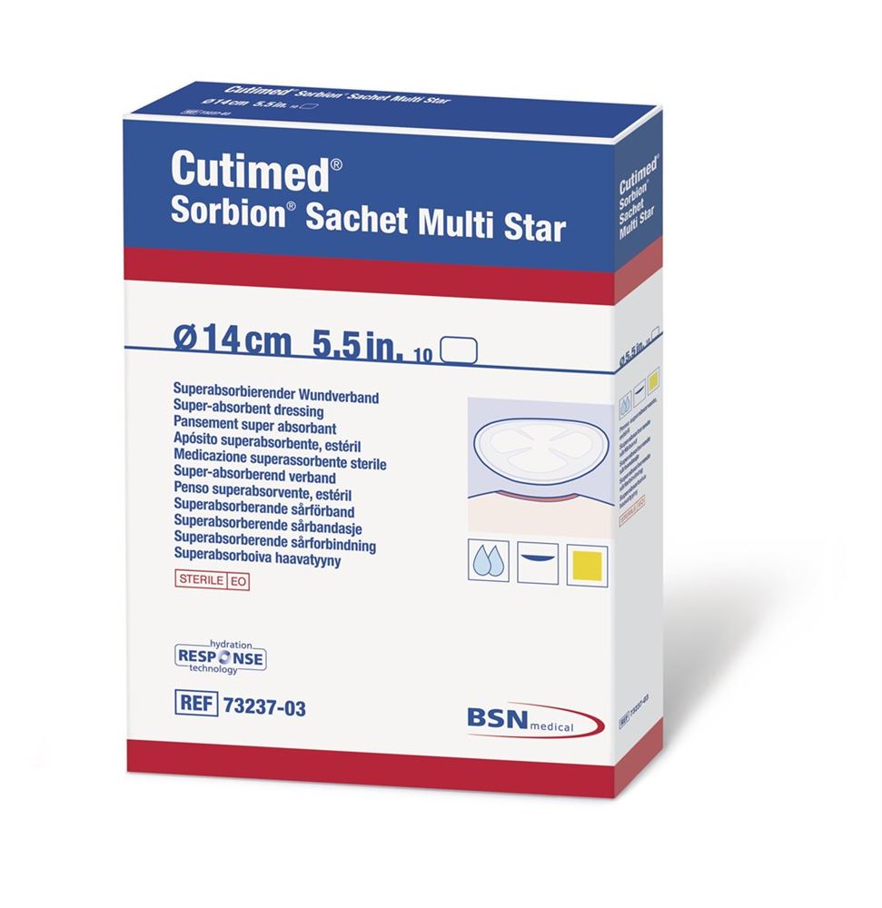 CUTIMED Sorbion Sachet Multi Star Pansement 14cm | 5 pièces