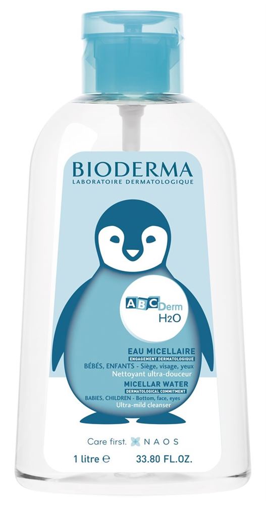 BIODERMA ABCDerm H2O Micellaire 1000ml | Nettoyage Doux