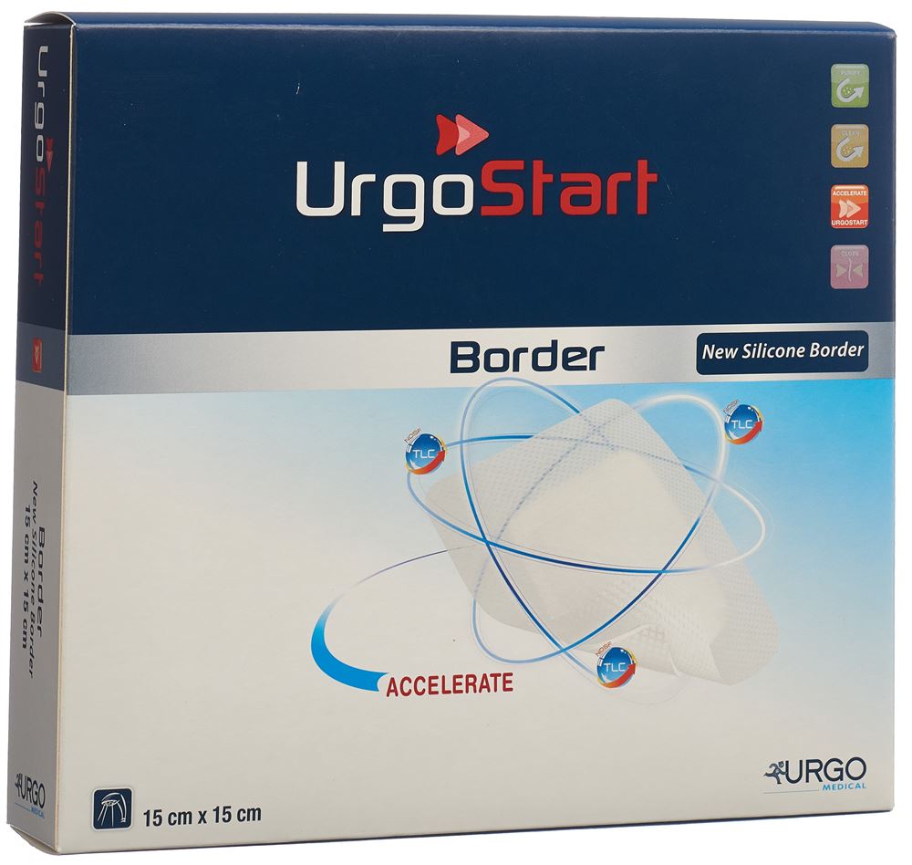 URGOSTART Border Pansements 15x15cm | 10 pièces