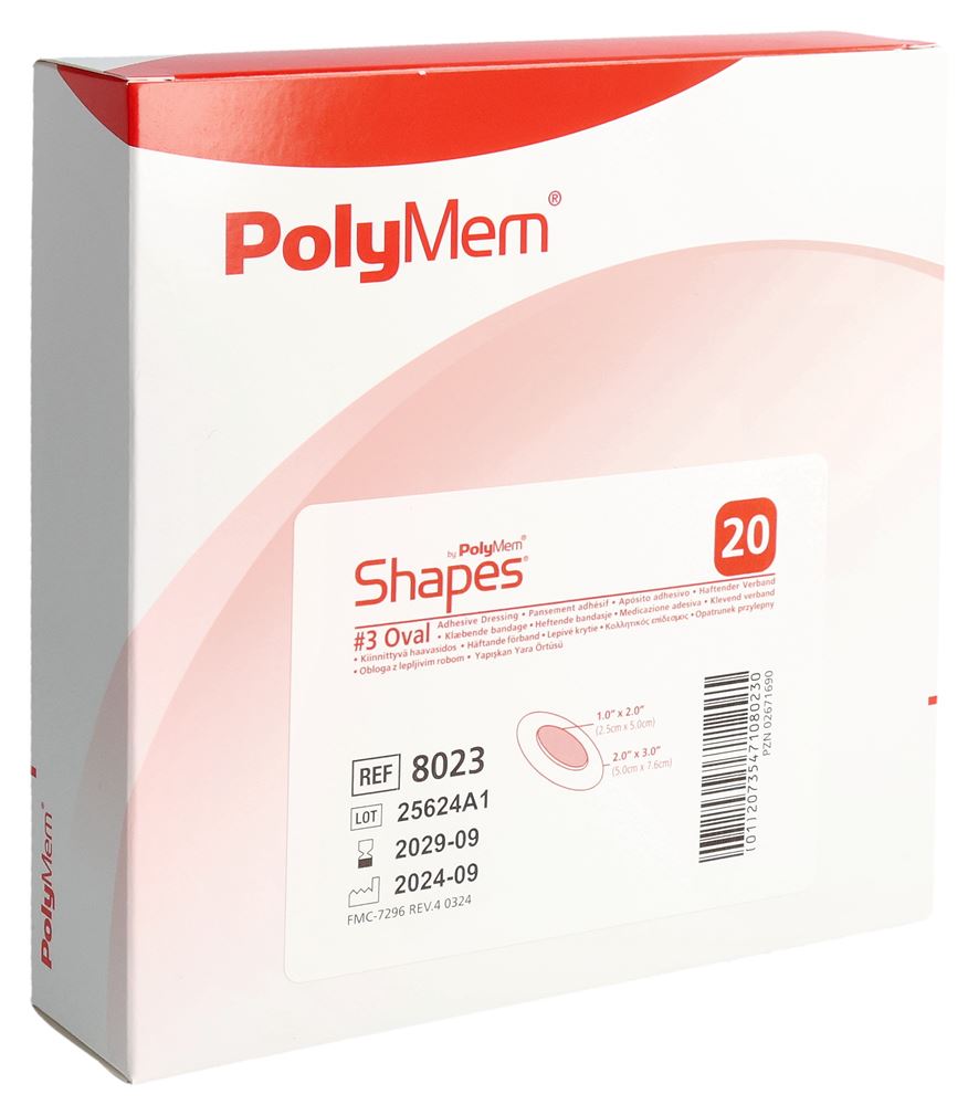 POLYMEM Shape Ovale 5x7.6cm | 20 pièces
