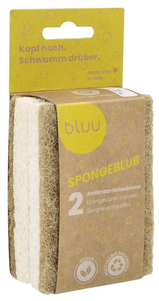 BLUU Spongeblub Éponge Anti-rayures | 2 pièces