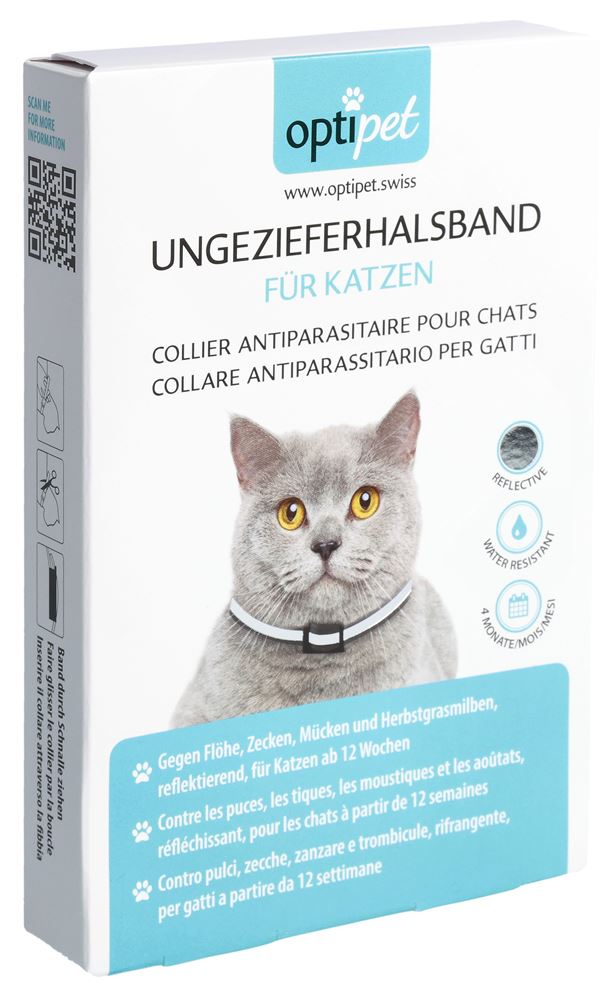 OPTIPET Collier Antiparasitaire Chat Réfléchi | Protection