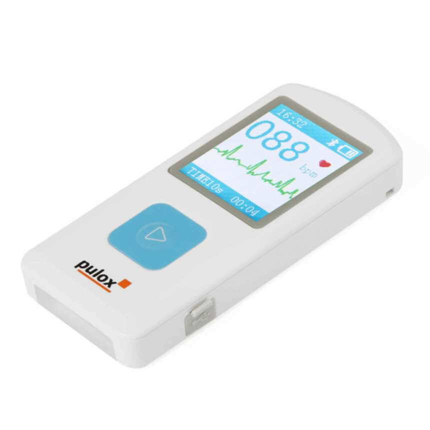Pulox Moniteur ECG PM10 - Moniteur de Fréquence Cardiaque Portable
