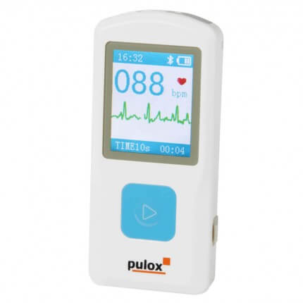 Pulox Moniteur ECG PM10 - Moniteur de Fréquence Cardiaque Portable