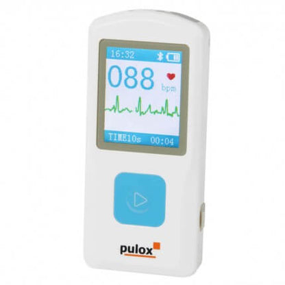 Pulox Moniteur ECG PM10 - Moniteur de Fréquence Cardiaque Portable